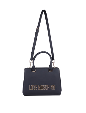 Женская сумка тоут Love Moschino из экокожи черная - фото 6 - Miraton