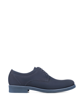 Мужские туфли нубуковые синие - фото 1 - Miraton