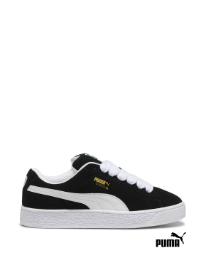 Женские кеды PUMA Suede XL Sneakers замшевые черные - фото  - Miraton