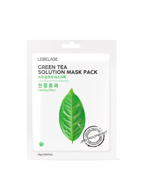 LEBELAGE Маска тканевая для лица Green Tea Solution Mask - фото 1 - Miraton