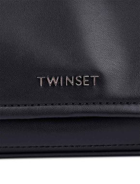 Сумка TwinSet кросс-боді чорна з логотипом - фото 5 - Miraton