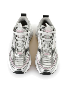 Женские кроссовки Buffalo CLD Run Jog из искусственной кожи серебряного цвета - фото 5 - Miraton