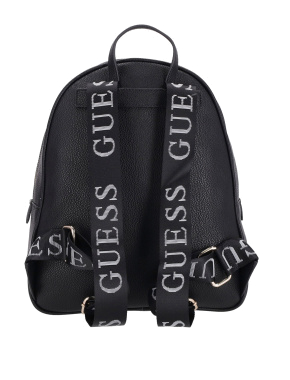 Жіночий чорний рюкзак Guess з логотипом - фото 6 - Miraton