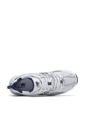 Мужские кроссовки New Balance MR530SG белые из искусственной кожи - фото 2 - Miraton