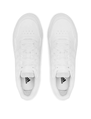 Мужские кеды Adidas HOOPS 3.0 LWO76 белые из искусственной кожи - фото 4 - Miraton