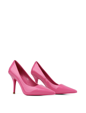 Жіночі туфлі човники MIRATON рожеві лакові - фото 2 - Miraton