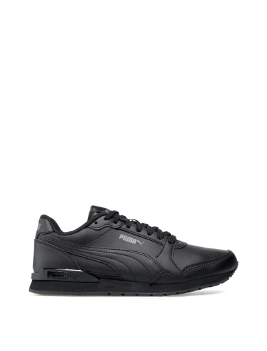 Мужские кроссовки PUMA ST Runner v3 L из экокожи черные фото 1