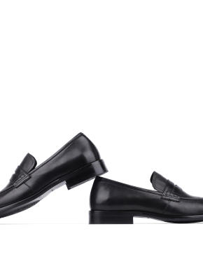 Чоловічі туфлі лофери Miguel Miratez чорні шкіряні - фото 2 - Miraton