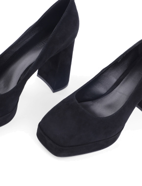 Жіночі туфлі MIRATON чорні велюрові - фото 5 - Miraton