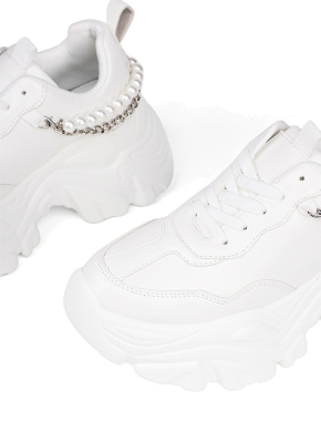 Жіночі кросівки MIRATON зі штучної шкіри білі - фото 5 - Miraton