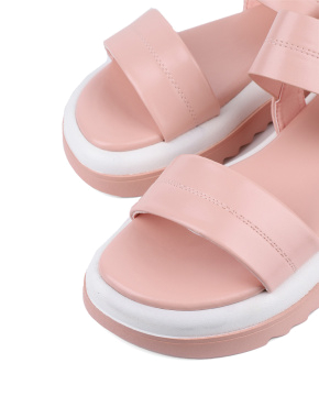 Жіночі сандалі Attizzare зі штучної шкіри рожеві - фото 4 - Miraton