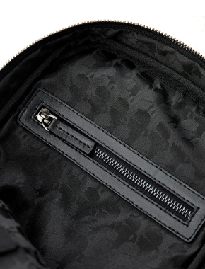 Чоловіча сумка слінг Karl Lagerfeld з екошкіри чорна - фото 5 - Miraton