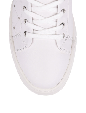 Жіночі шкіряні черевики білі - фото 4 - Miraton