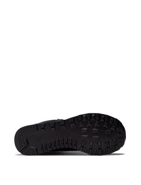 Жіночі кросівки чорні замшеві New Balance 574 - фото 5 - Miraton