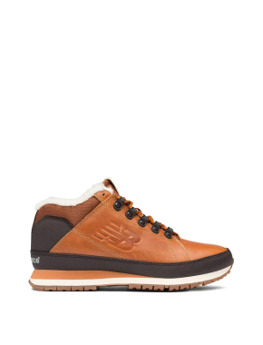 Мужские ботинки коричневые кожаные New Balance 754 - фото 2 - Miraton