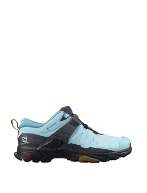 Женские кроссовки Salomon X ULTRA 4 GTX W Cryst голубые - фото 1 - Miraton