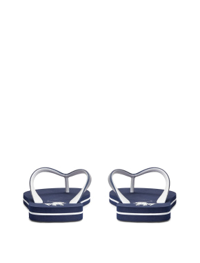 Мужские шлепанцы Polo Ralph Lauren резиновые синие - фото 3 - Miraton