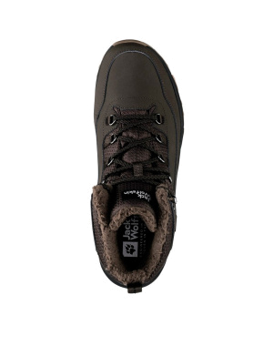 Мужские ботинки треккинговые кожаные коричневые - фото 5 - Miraton