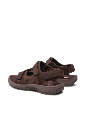 Мужские сандалии Merrell Sandspur кожаные коричневые - фото 4 - Miraton