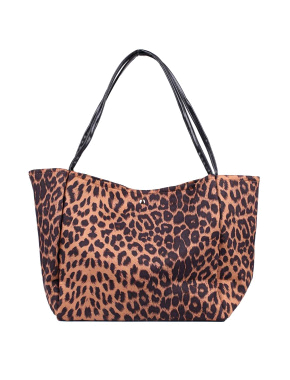 Женская сумка MIRATON тканевая леопардовая с принтом - фото 3 - Miraton
