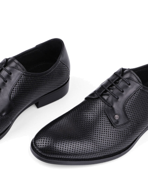 Мужские туфли броги Miguel Miratez черные кожаные - фото 5 - Miraton