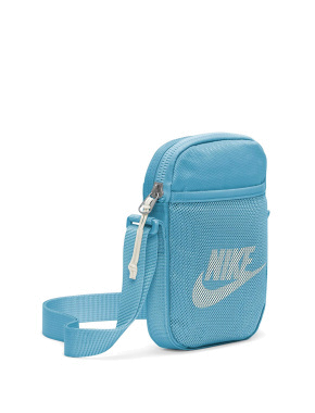 Сумка Nike месенджер тканинна синя з логотипом - фото 3 - Miraton