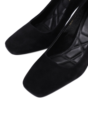 Жіночі туфлі-човники Attizzare велюрові чорні - фото 5 - Miraton