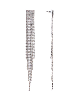 Жіночі сережки підвіски MIRATON з камінням - фото 1 - Miraton