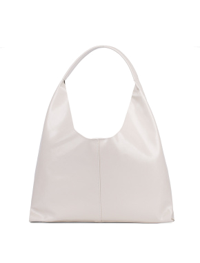 Жіноча сумка шоппер MIRATON шкіряна молочна - фото  - Miraton