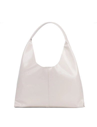 Жіноча сумка шоппер MIRATON шкіряна молочна фото 1