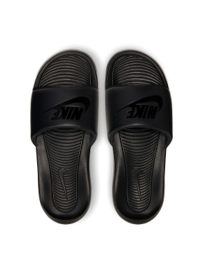 Чоловічі шльопанці Nike гумові чорні - фото 2 - Miraton