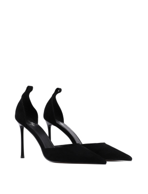 Жіночі туфлі MiaMay велюрові чорні - фото 2 - Miraton