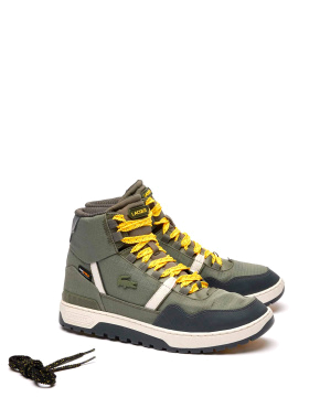 Мужские ботинки спортивные зеленые тканевые - фото 2 - Miraton
