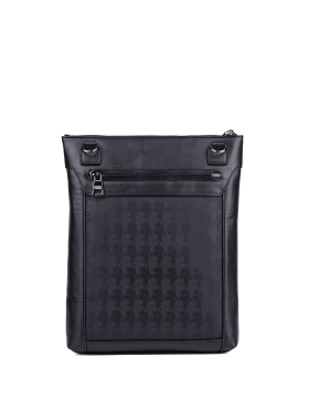 Чоловіча сумка Karl Lagerfeld тканинна чорна  - фото 4 - Miraton