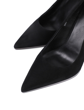 Жіночі туфлі човники MiaMay велюрові чорні - фото 5 - Miraton