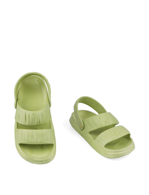 Жіночі сандалі Attizzare зелені гумові - фото 2 - Miraton
