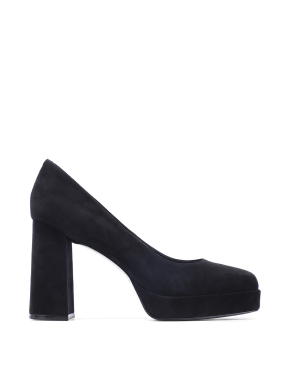 Жіночі туфлі MIRATON чорні велюрові - фото 1 - Miraton
