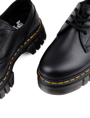 Жіночі туфлі дербі Dr. Martens шкіряні чорні на чанкі підошві - фото 5 - Miraton