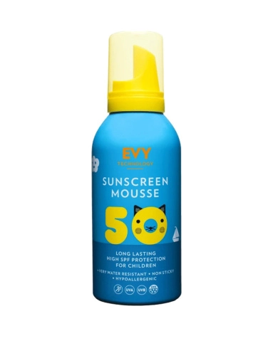 Солнцезащитный мусс для детей и младенцев EVY Technology Sunscreen mousse KidsSPF 50 150 ml фото 1